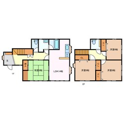 井田川駅 徒歩14分 1階の物件間取画像